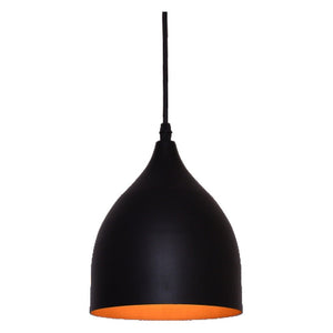 JS-GL-2205-BK - BLACK & GOLD Metal Hanging Light