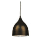 JS-GL-2205-RB - RUSTIC BLACK Metal Hanging Light
