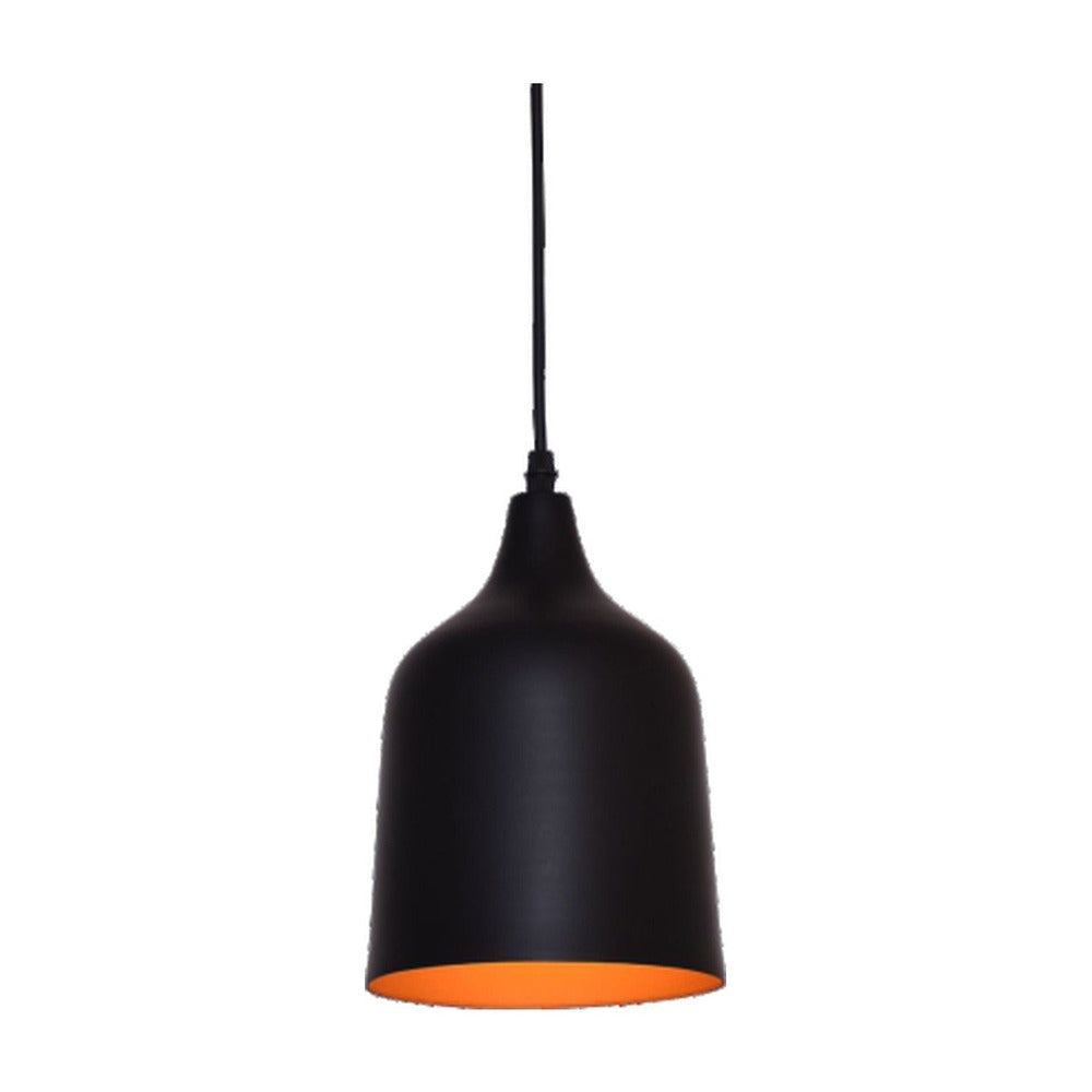 JS-GL-2206-BK - BLACK & GOLD Metal Hanging Light