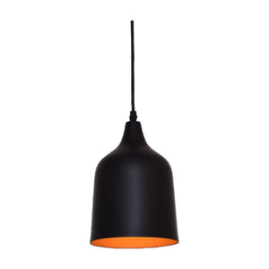 JS-GL-2206-BK - BLACK & GOLD Metal Hanging Light