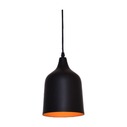 JS-GL-2206-BK - BLACK & GOLD Metal Hanging Light