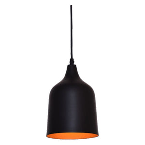 JS-GL-2206-BK - BLACK & GOLD Metal Hanging Light