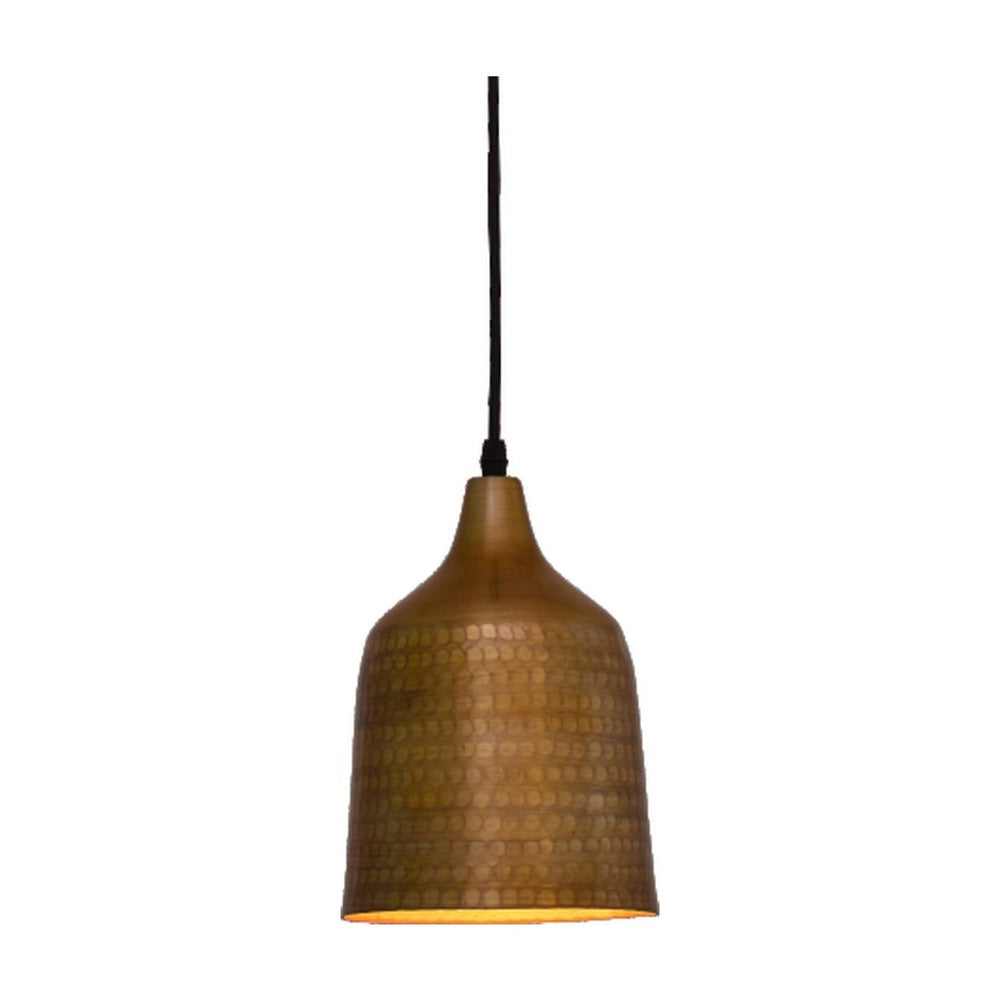 JS-GL-2208-AB - ANTIQUE BRASS & GOLD Metal Hanging Light