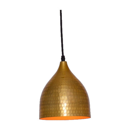 JS-GL-2209-AB - ANTIQUE BRASS & GOLD Metal Hanging Light