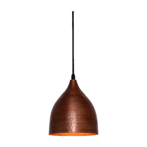 JS-GL-2209-AC - ANTIQUE COPPER & GOLD Metal Hanging Light