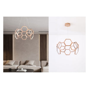 JS-GL-22111-700 - French Gold Metal & Acrylic Led Hanging Light