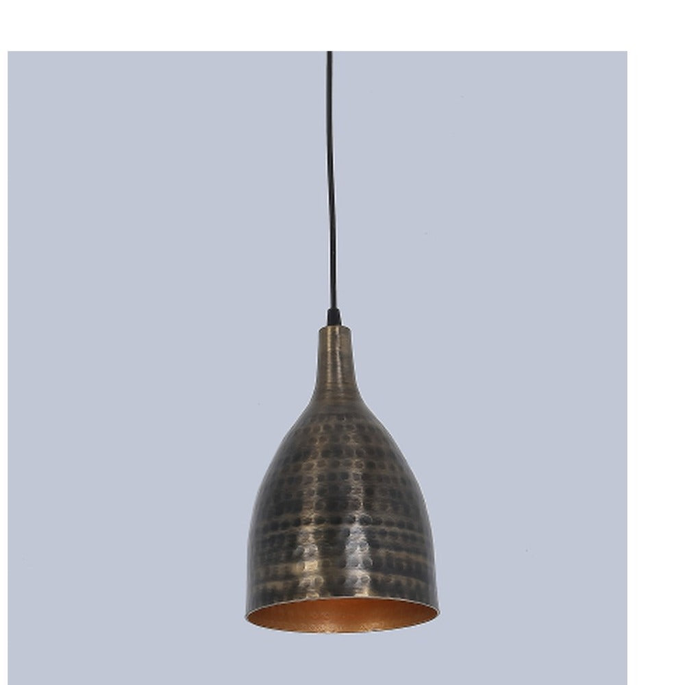 JS-GL-2214-1 - RUSTIC BRONZE Metal Hanging Light