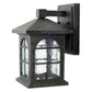 JS-GL-23003-W - RUSTIC GREY METAL & GLASS Decorative Outdoor Wall Light