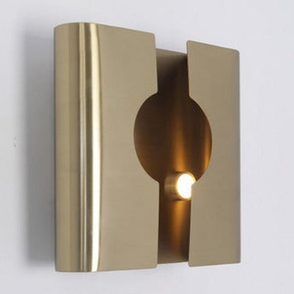 JS-GL-2302-2W - Antique Brass Metal Modern Wall Light