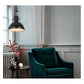 JS-GL-2302-BK - BLACK GLASS Metal Hanging Light