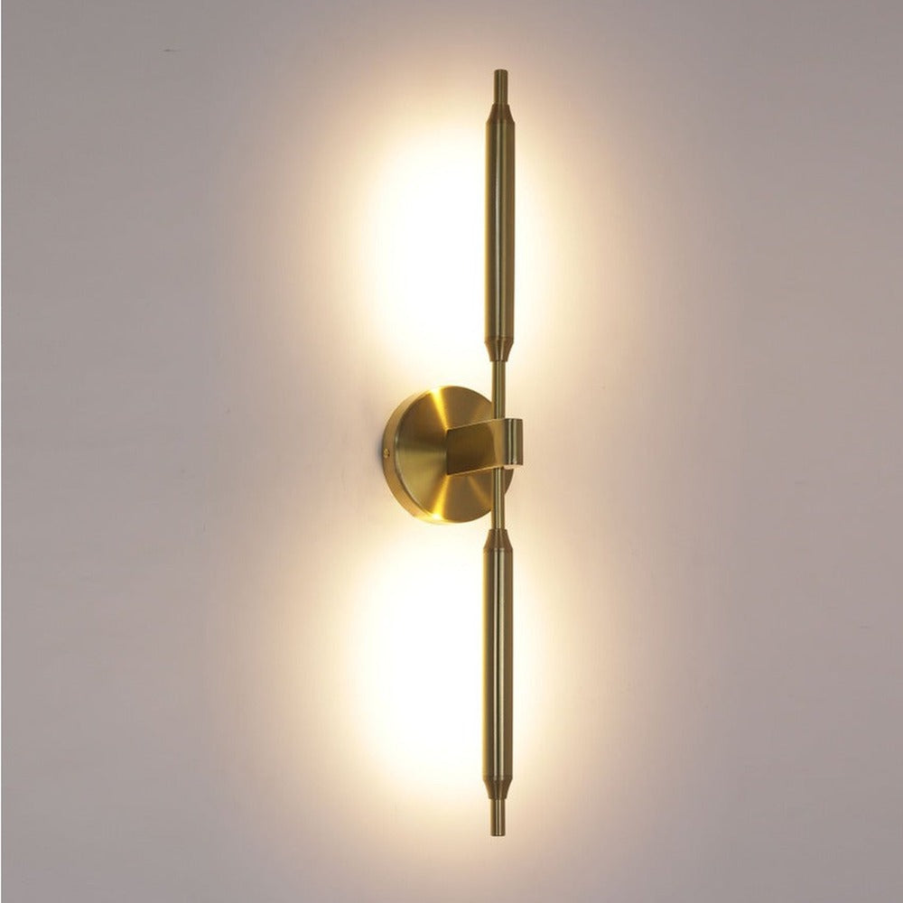 JS-GL-2302 - Antique Brass Metal & Acrylic Modern Wall Light
