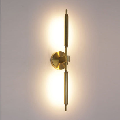 JS-GL-2302 - Antique Brass Metal & Acrylic Modern Wall Light