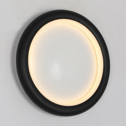 JS-GL-2307B-BK - Black & White Metal & Acrylic Modern Wall Light