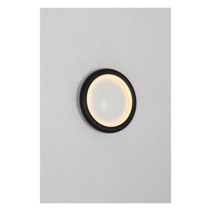 JS-GL-2307B-BK - Black & White Metal & Acrylic Modern Wall Light