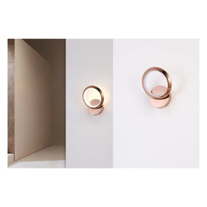 JS-GL-2308-1W - French Gold Metal & Acrylic Modern Wall Light
