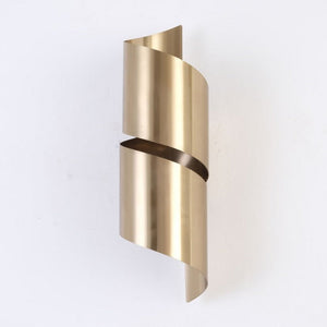 JS-GL-2309-2W - Antique Brass Metal Modern Wall Light