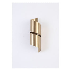 JS-GL-2309-2W - Antique Brass Metal Modern Wall Light
