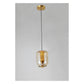 JS-GL-2318 - Antique Brass Metal Glass Hanging Light