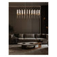 JS-GL-23696D - Champagne Gold Metal & Glass Led Chandelier