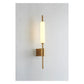 JS-GL-2383-W - Antique Brass Metal & Acrylic Modern Wall Light