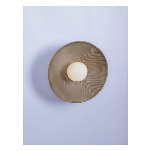 JS-GL-2390 - White & Cream Metal & Glass & Resin Modern Wall Light