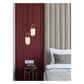JS-GL-23922-H - Antique Brass Metal & Onyx Marble Hanging Light