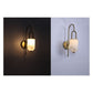 JS-GL-23922 - Antique Brass Metal & Onyx Marble Wall Light