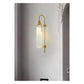 JS-GL-2410-W - Antique Brass Metal & Glass Modern Wall Light