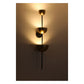 JS-GL-2433-3 - Antique Brass & Black Metal & Acrylic Modern Wall Light