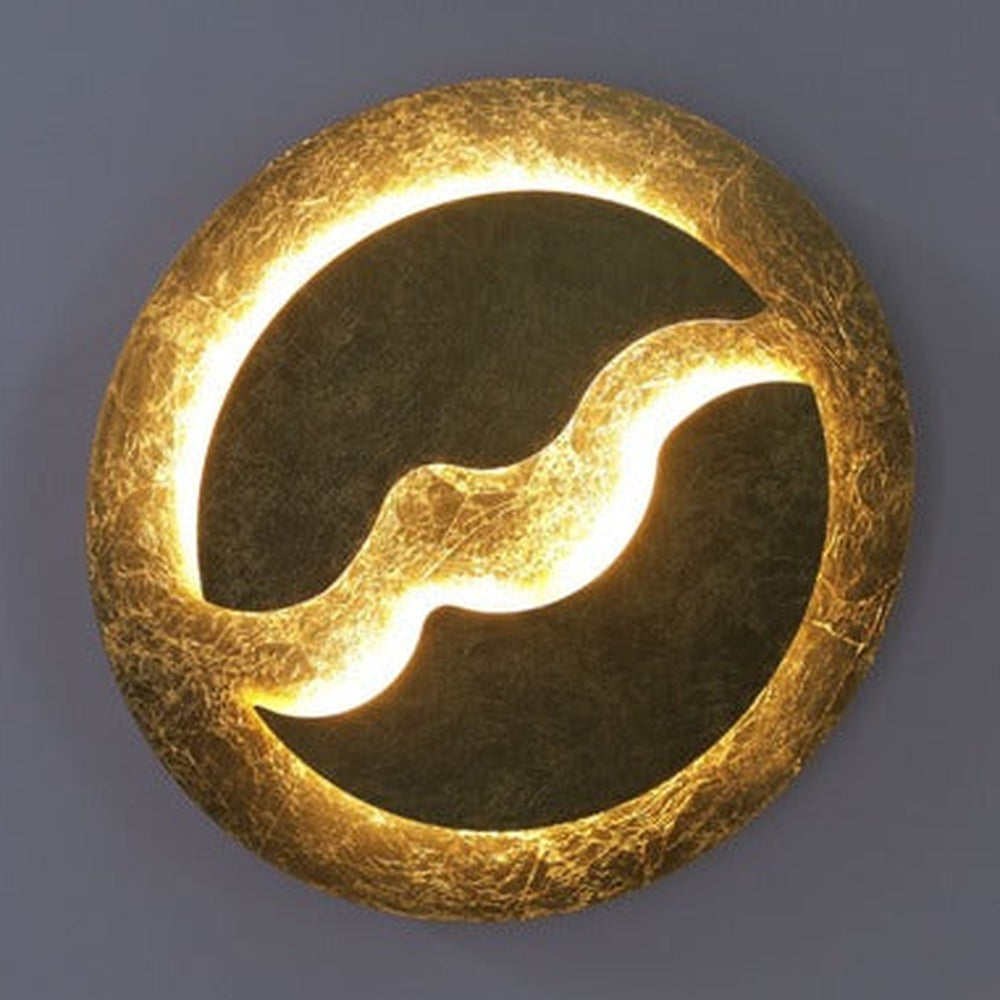 JS-GL-2501 - Gold Foil Metal Modern Wall Light