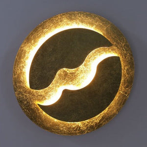JS-GL-2501 - Gold Foil Metal Modern Wall Light