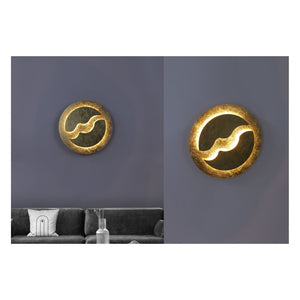 JS-GL-2501 - Gold Foil Metal Modern Wall Light