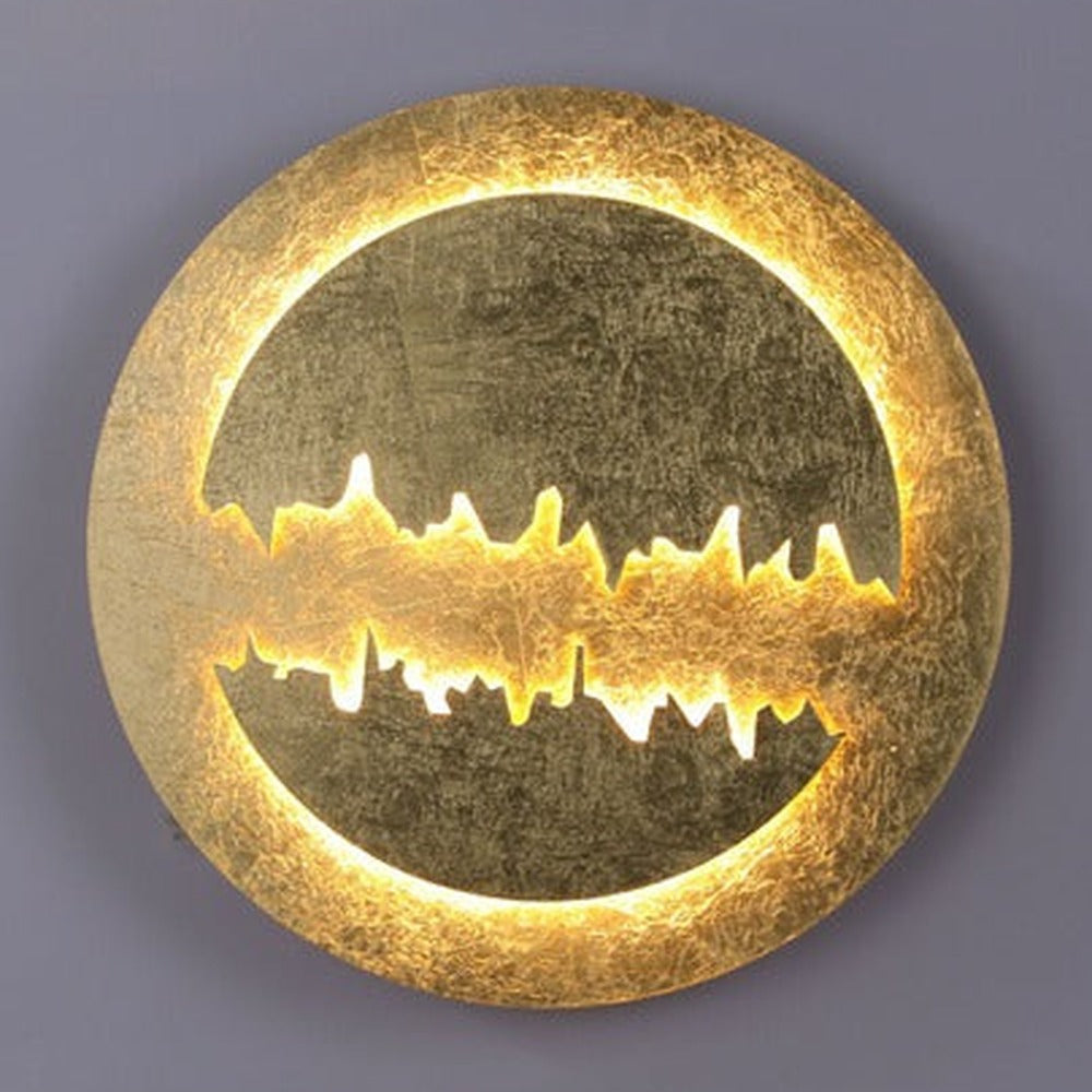 JS-GL-2502 - Gold Foil Metal Modern Wall Light