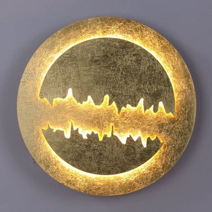 JS-GL-2502 - Gold Foil Metal Modern Wall Light