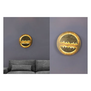 JS-GL-2502 - Gold Foil Metal Modern Wall Light