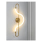 JS-GL-2518-600MM - Antique Brass Metal Brass & Glass Modern Wall Light