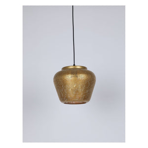 JS-GL-25622-S - Matt Gold Metal Hanging Light