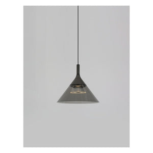 JS-GL-2563 1093P ( 008-SM ) - Gun Black Metal & Acrylic Cluster Hanging Light
