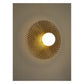 JS-GL-2580-W - Antique Brass Metal & Glass Modern Wall Light