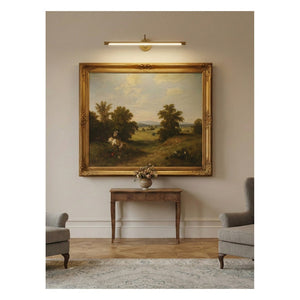 JS-GL-2588-600 - Antique Brass Metal & Stone & Acrylic Led Picture Lights