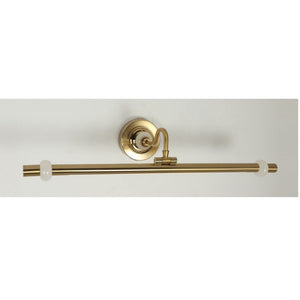 JS-GL-2589-600 - Antique Brass Metal & Stone & Acrylic Led Picture Lights