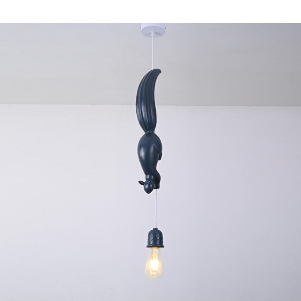JS-GL-268-A,B,C - White & Pink & Blue Metal & Resin Modern Hanging Light