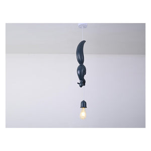 JS-GL-268-A,B,C - White & Pink & Blue Metal & Resin Modern Hanging Light