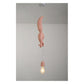 JS-GL-268-A,B,C - White & Pink & Blue Metal & Resin Modern Hanging Light