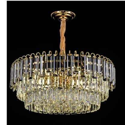 JS-GL-28341-600 - GOLD METAL Crystal Chandelier