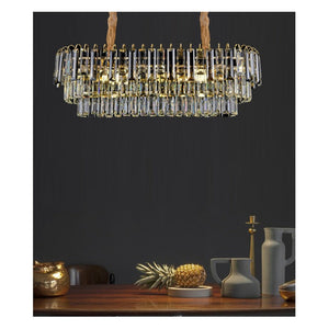 JS-GL-28341-800 - GOLD METAL Crystal Chandelier