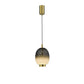 JS-GL-2885-2 - Antique Brass Metal Glass Hanging Light