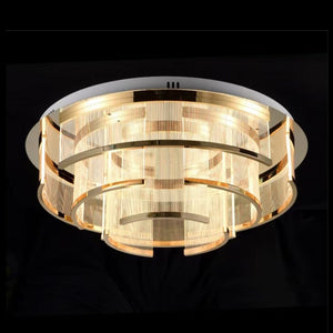 JS-GL-290-65 - French Gold Metal & Acrylic Led Ceiling Light