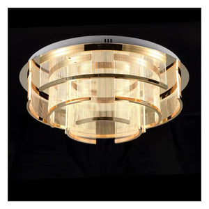 JS-GL-290-65 - French Gold Metal & Acrylic Led Ceiling Light