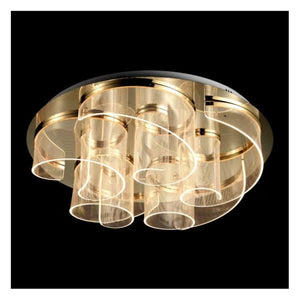 JS-GL-295-60 - French Gold Metal & Acrylic Led Ceiling Light